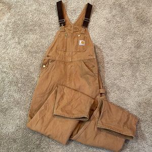 Gently used Carhartt overalls 30x32